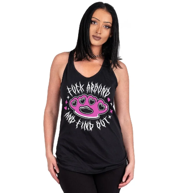 Act Fast F Around And Find Out Racerback Tank Top