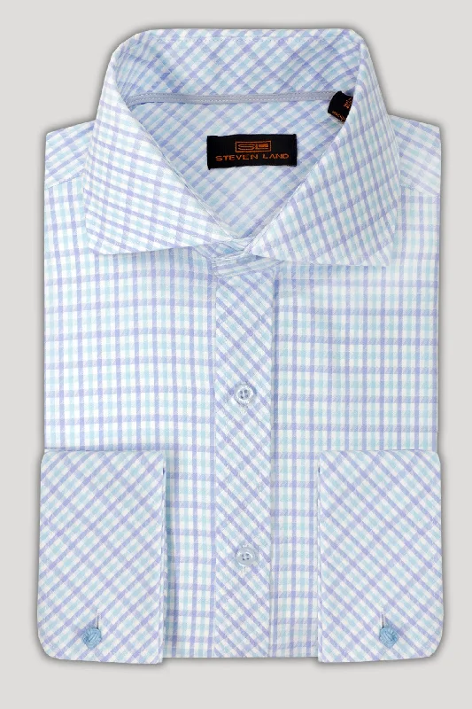 Steven Land Dress Shirt  | Trim and Classic Fit | Arlo 100% Cotton | Color Green