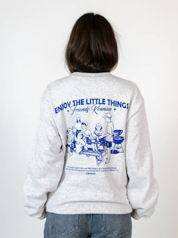 Exclusive Savings FRIENDS SWEAT (rygprint)  - GRÅ