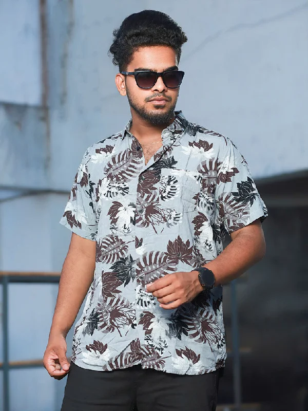 Men Regular Fit Rayon Printed Half Sleeve Casual Shirt - 349/-