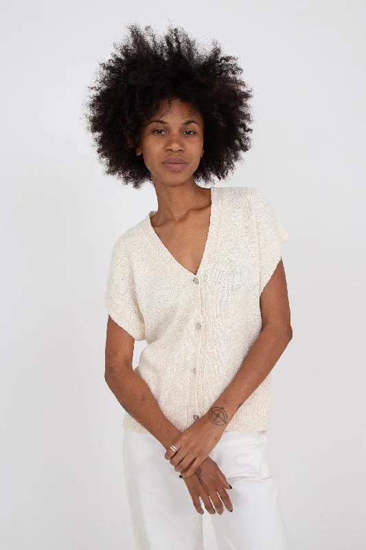 Daily Deals M.PATMOS Russell Boucle Cardigan - Ivory