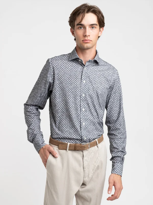 Dark Grey Modern Fit Dress Shirt