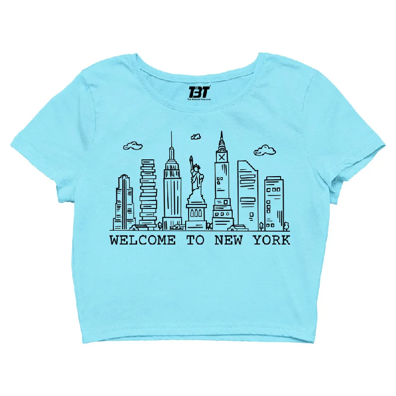 Weekend Bargains to Savor Taylor Swift Crop Top - Welcome To New York