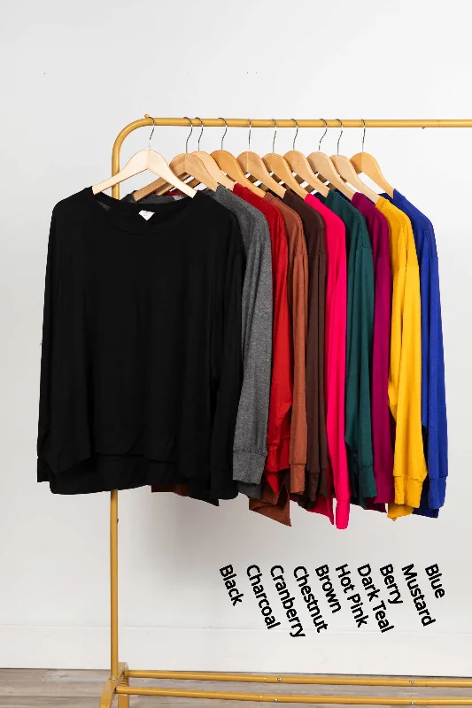 Unwind with Weekend Discounts Super Soft Basic Dolman Sleeve Top