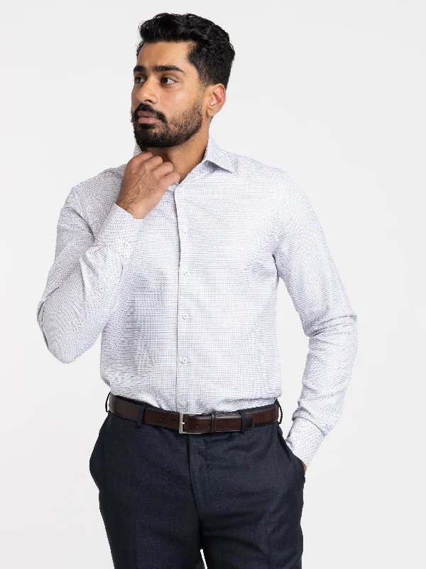 Blue/Red Slimline Dress Shirt