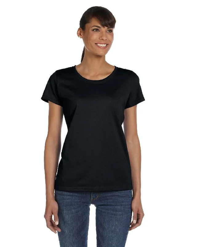 Fruit of the Loom Ladies Heavy Cotton T-Shirt | Black