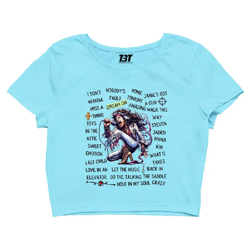 Weekend Savings Sensation Aerosmith Crop Top - Song Story