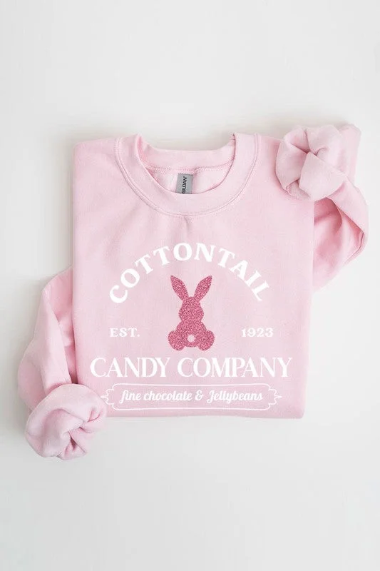 Weekend Discounts to Delight Easter Bunny Glitter Graphic Fleece Sweatshirts