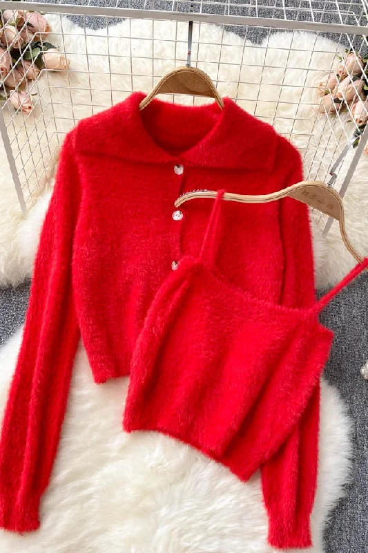 Weekend Discounts to Enjoy Small fragrance two-piece suit Mohair coat  1569