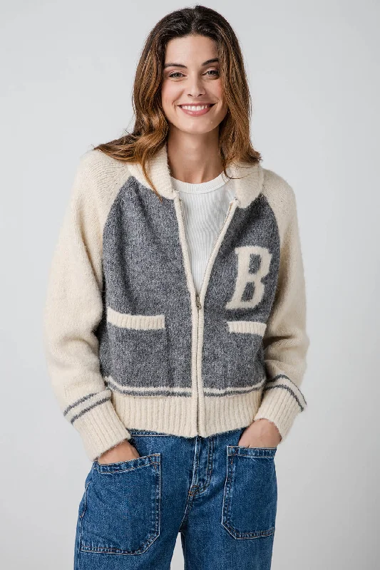 Major Savings RD Style Colane Long Raglan Sleeve Mock Neck Cardigan