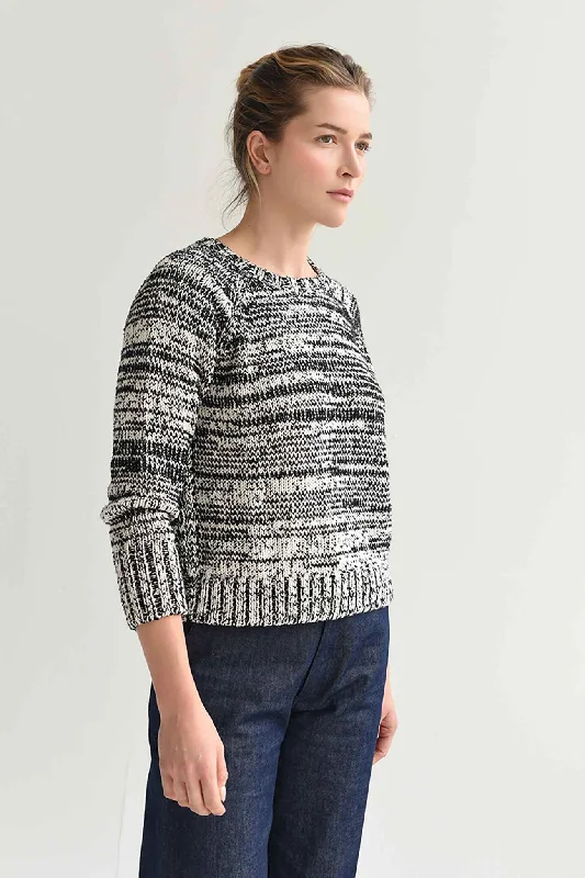 Exclusive Deal M.PATMOS Agnes Marled Pullover - Ivory/Black