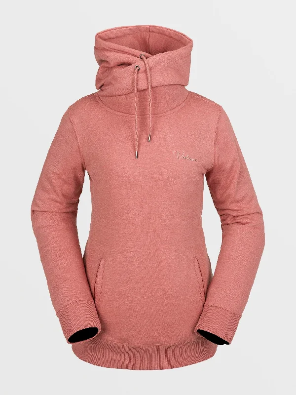 Price Cut Womens Tower Pullover Fleece - Earth Pink