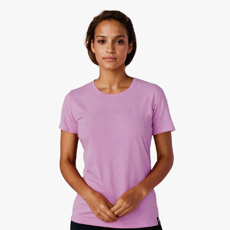Markdowns Salomon Womens Minimal Short Sleeve Tee Pastel Lavender