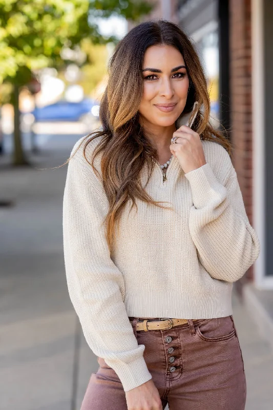Savings Galore Knit Quarter Zip Pullover