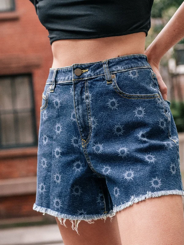 Blowout Sale Stone Step Hirise Shorts - Vintage