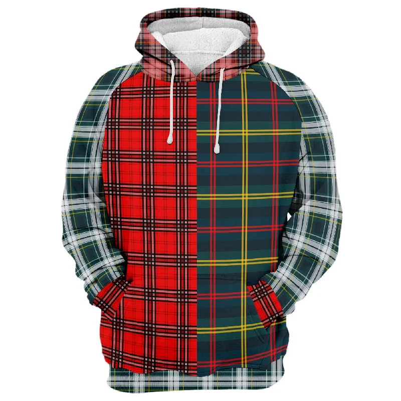 Plaid Combined Hoodie