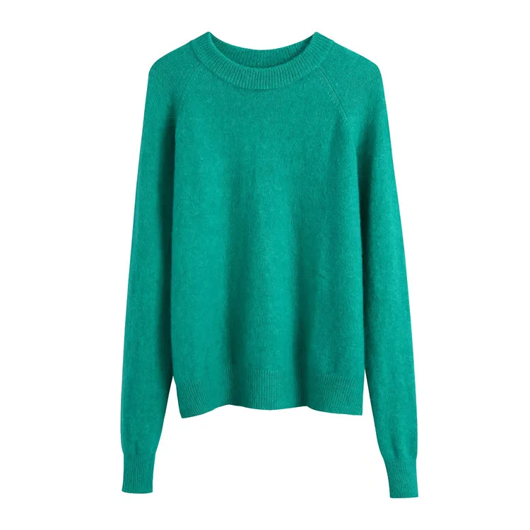 Weekend Offers That Delight New simple and versatile round neck Pullover long sleeve sweater 7427 Weekend Offers That Delight New simple and versatile round neck Pullover long sleeve sweater 7427
