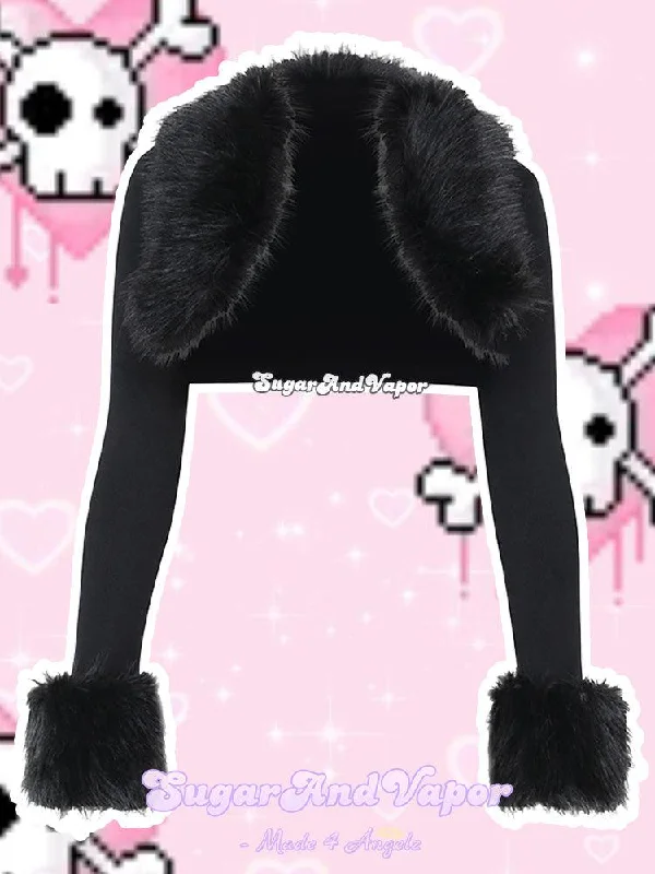 Don't Wait Karly Luxe Furry Crop Cardigan