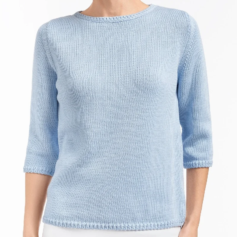 Bonus Savings 3/4 Sleeve Pullover in Cielo