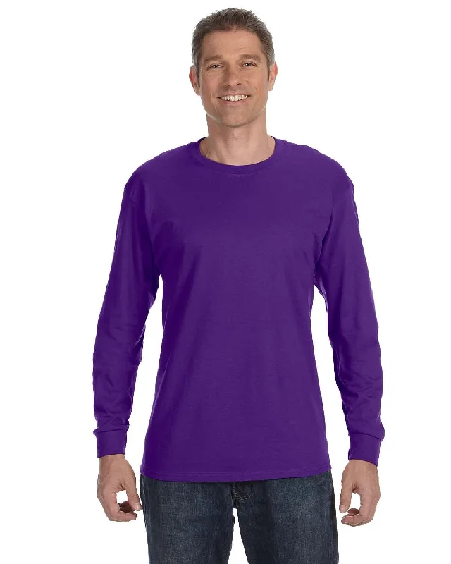 Gildan Heavy Cotton Long Sleeve T-Shirt | Purple