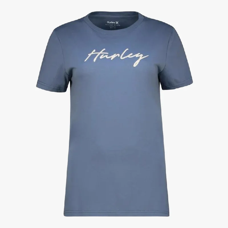 Doorbuster Deal Hurley Womens Kitty Short Sleeve Tee Vintage Blue