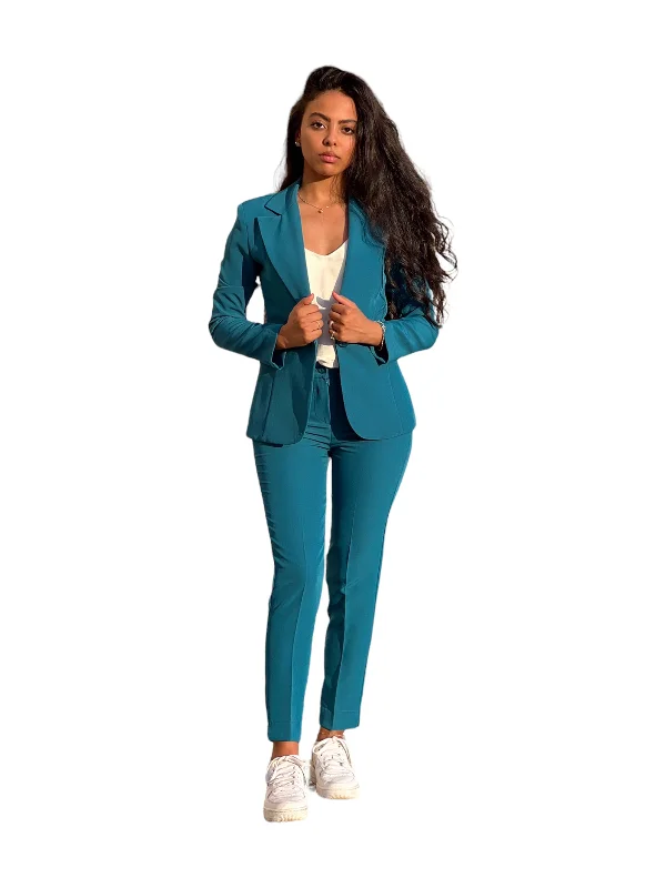 Your Weekend, Your Savings Maryley teal slim pants