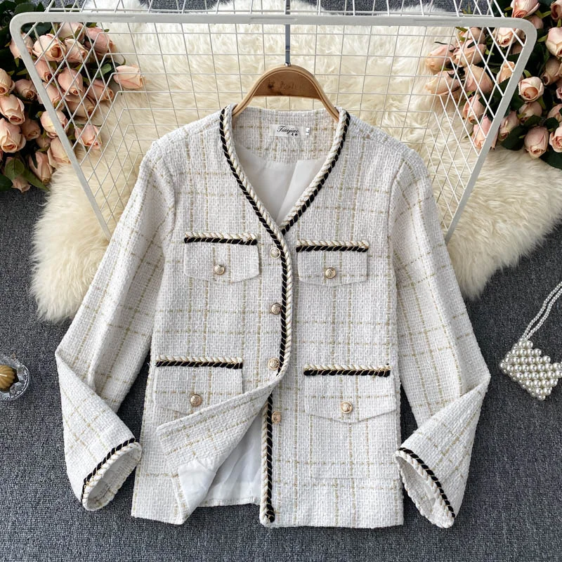 Weekend Deals That Sparkle Small fragrance short coat female  1509