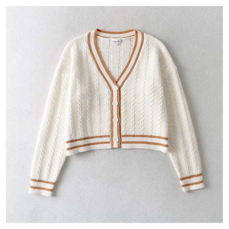 Weekend Deals That Impress Casual twist knitted sweater jacket  7430