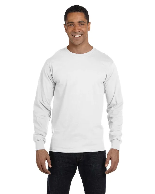 Gildan 50/50 Long Sleeve T-Shirt | White