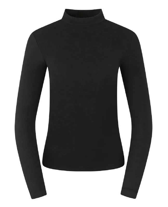 YEAR-End Clearance PURE GOLF Olwen Mock neck Winter Top 502 Black
