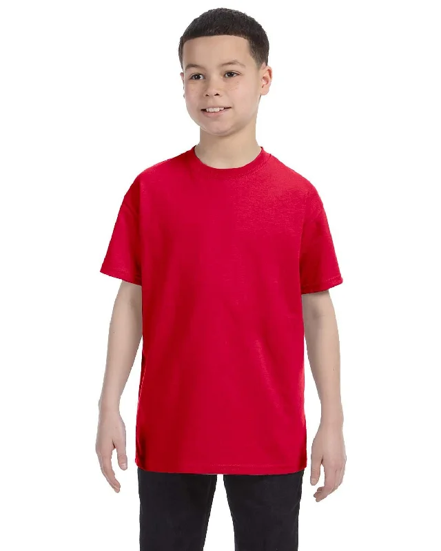 Gildan Youth Lightweight 100% Cotton T-Shirt | Red