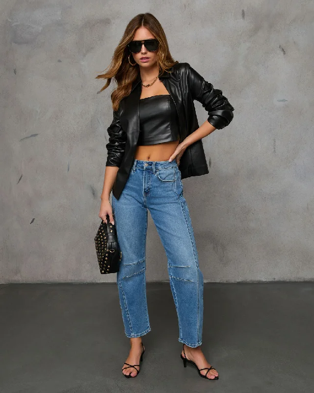 Markdowns Wynne Leather Top Set