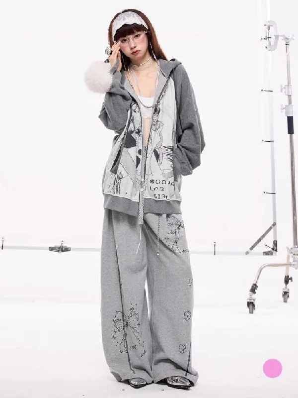 Today Only Printed Hooded Sweatshirt [S0000010417]