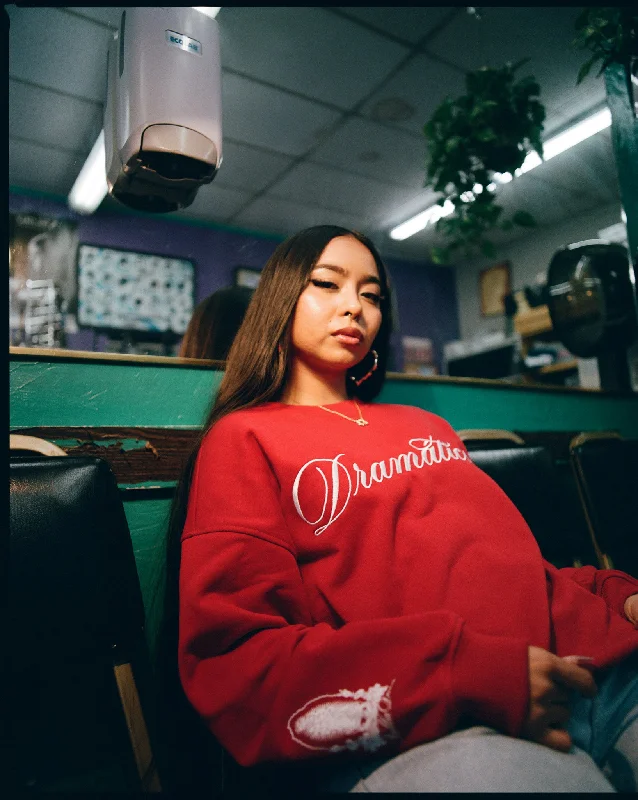 Today’s Deal Dramatica Embroidered Sweater - Burgundy