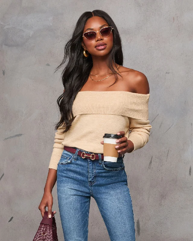 Bargain Blast On My Side Off The Shoulder Sweater