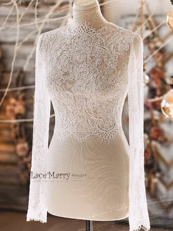 Weekend Specials Just for You MAGNOLIA #4 / Boat Neck Lace Bolero with Long Sleeves