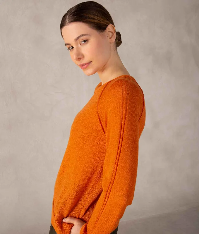 New Deals Baby Alpaca Basic Raglan Sleeves Sweater