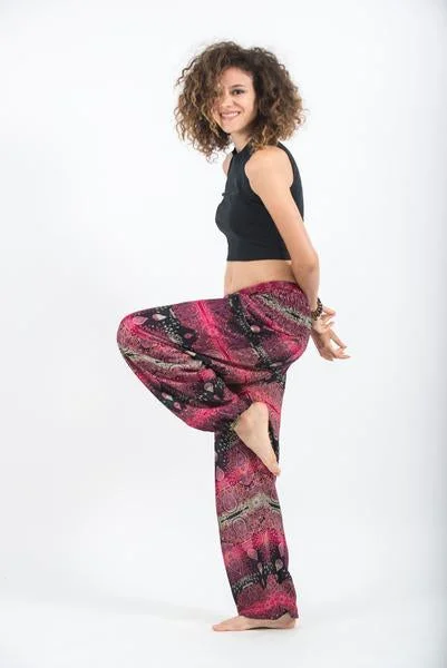 YEAR-End Sale Unisex Paisley Harem Pants in Pink
