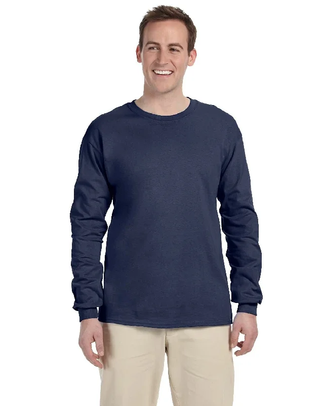 Fruit of the Loom Lightweight Long Sleeve T-Shirt | Denim