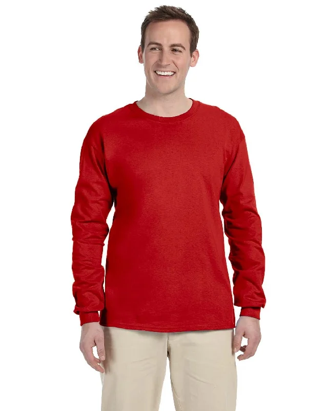 Fruit of the Loom Lightweight Long Sleeve T-Shirt | True Red