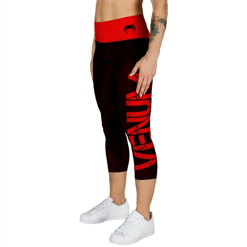 One-Day Only Venum Power Cropped Leggings - Black/Red
