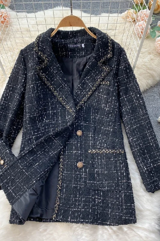 Mega Sale Small fragrance coat autumn and winter leisure suit  1531