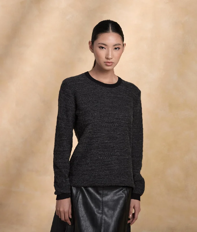 Daily Specials Baby Alpaca Abstract Lines Sweater