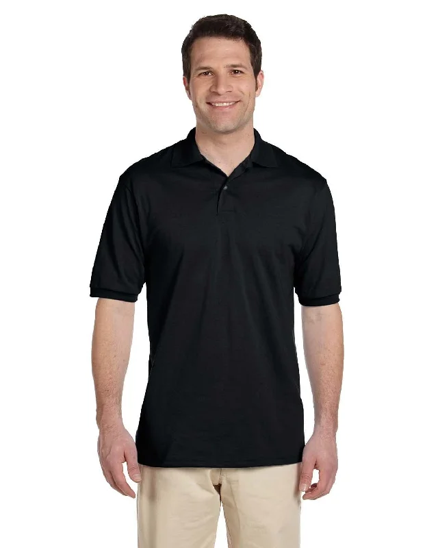 Jerzees 50/50 Jersey Knit Polo Shirt | Black