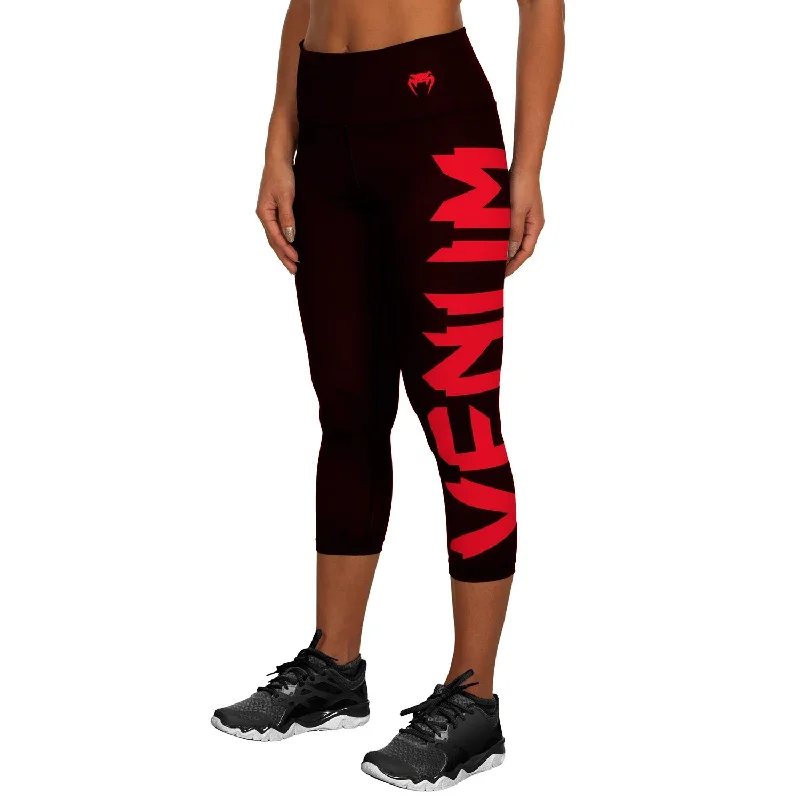 Quick Sale Venum Giant Cropped Leggings - Black/Red