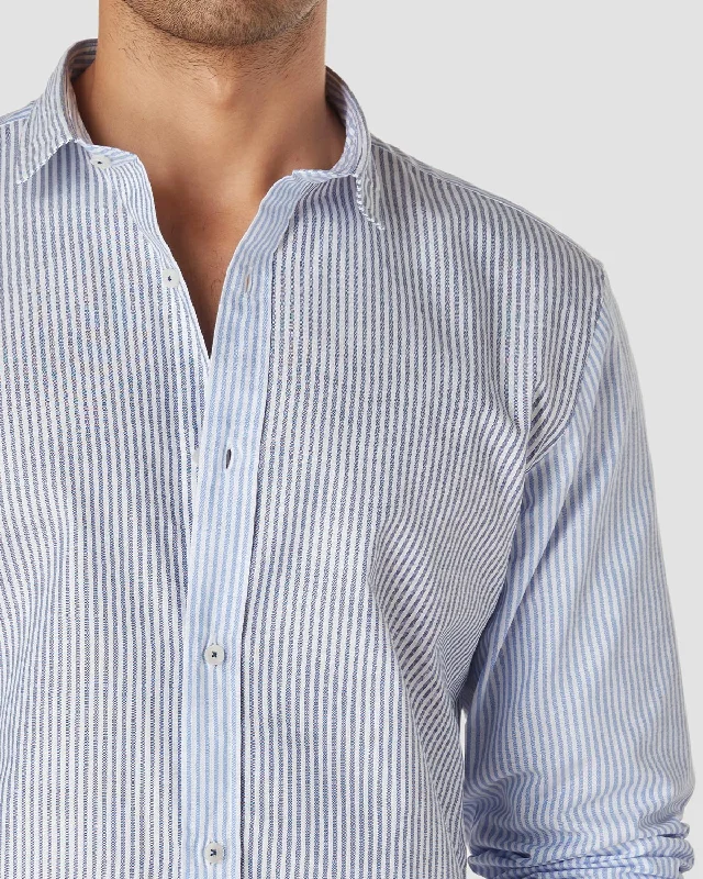 Oxford Striped Shirt - Blue