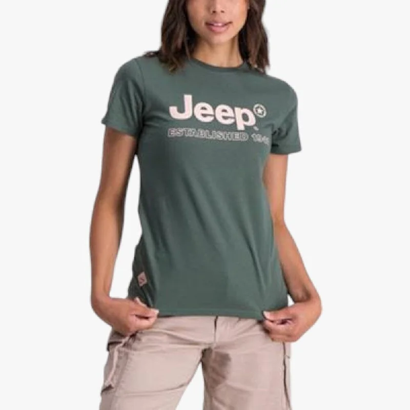 Special Price Jeep Womens 41 Short Sleeve Tee Fig Leaf