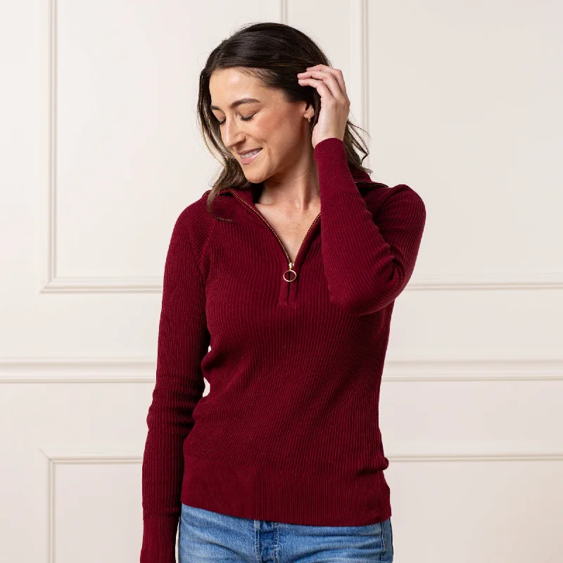 Hot Buy Organic Fine Gauge Half Zip Sweater