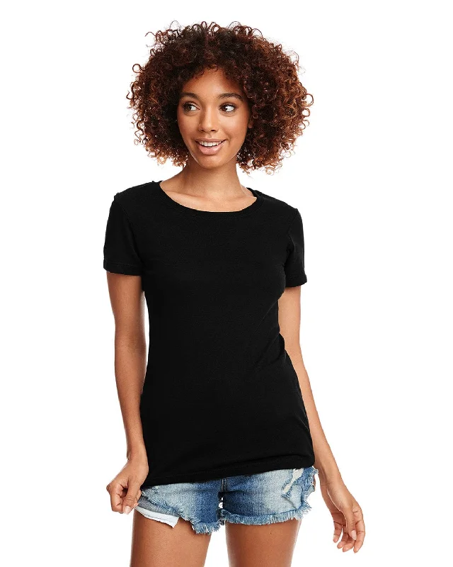 Next Level Ladies Ideal Short Sleeve Crew Tee | Black