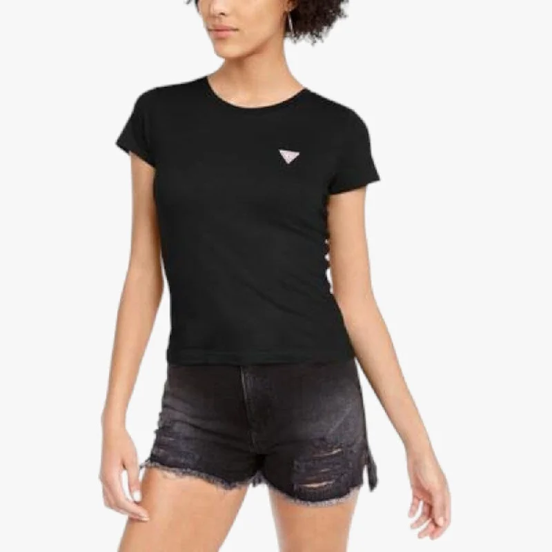 Bargain Prices Guess Womens Logo Baby Short Sleeve Tee Black